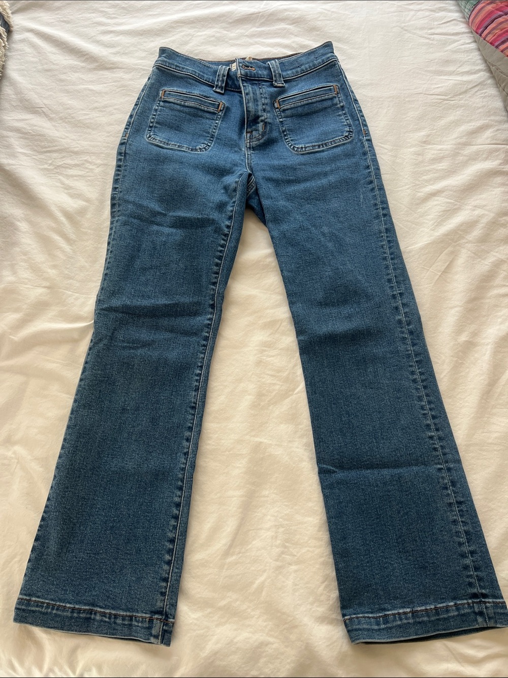High-Rise Wide Leg Jeans in Dark Blue